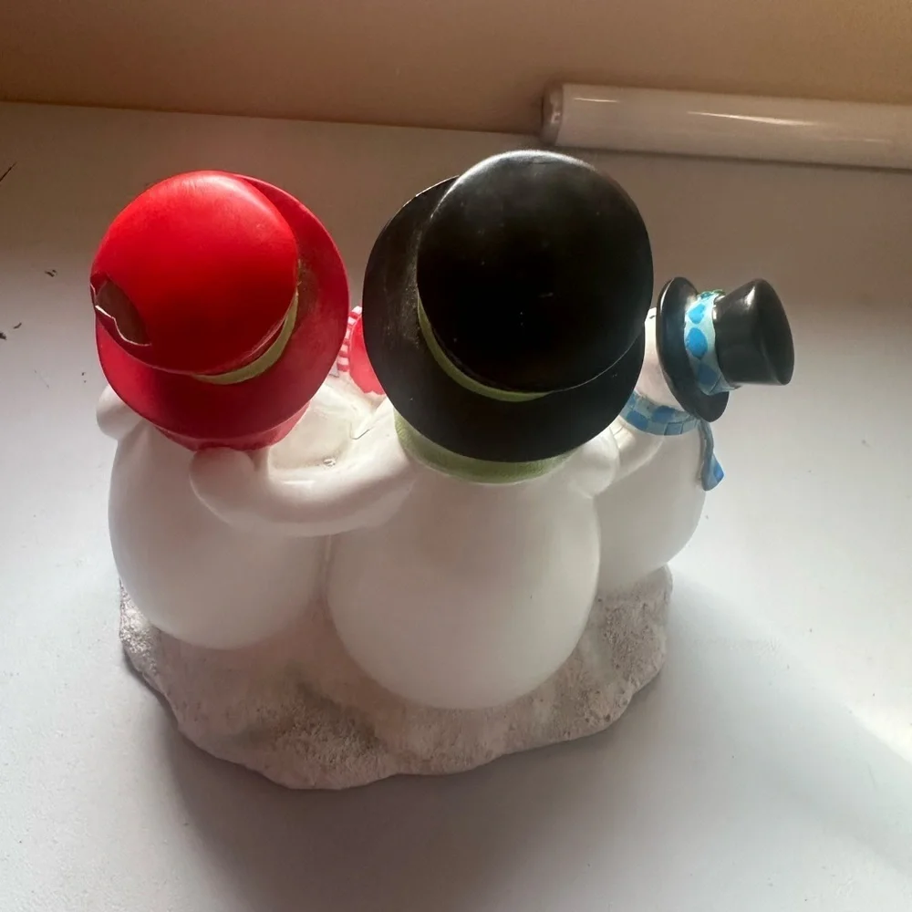 Hobby Lobby Red and Green Holiday Decor Snowman Set‎